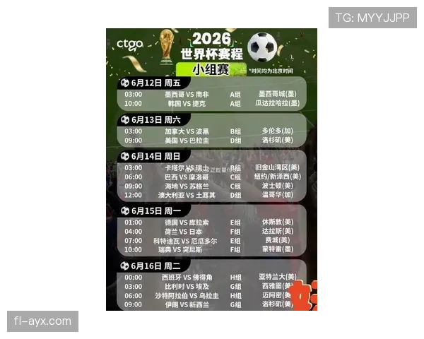 墨西哥2026世界杯赛程解析 小组赛对手与出线形势前瞻
